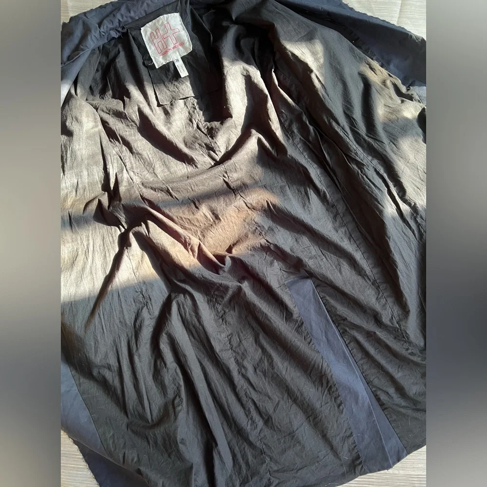 ❌SOLD❌Hannoh Wessel Navy Trench-Style Cotton Coat made in Italy |38 - Picture 12 of 15